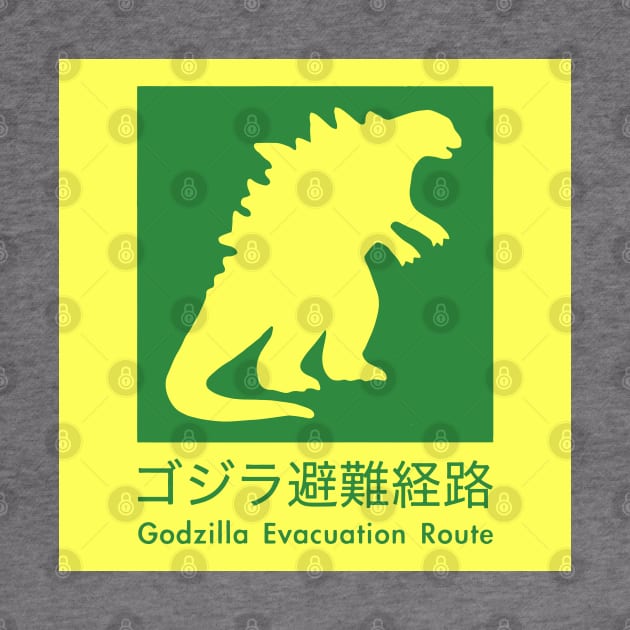 Godzilla Evacuation Route by Surton Design